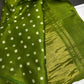 Bandhani Bhandej Green Modal Silk Saree - 