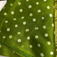 Bandhani Bhandej Green Modal Silk Saree - 
