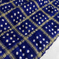 Bandhani Bhandej Blue Gharchola Modal Silk Saree - 