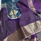 Blue Purple Light Weight Kanchi Soft Silk  Saree - 
