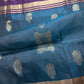 Blue Purple Light Weight Kanchi Soft Silk  Saree - 