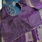 Blue Purple Light Weight Kanchi Soft Silk  Saree - 