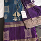Blue Purple Light Weight Kanchi Soft Silk  Saree - 