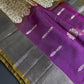 Purple Green Light Weight Kanchi Soft Silk  Saree - 