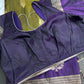 Green Purple Light Weight Kanchi Soft Silk  Saree - 