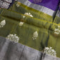 Green Purple Light Weight Kanchi Soft Silk  Saree - 