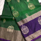 Green Purple Light Weight Kanchi Soft Silk  Saree - 
