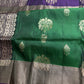 Green Purple Light Weight Kanchi Soft Silk  Saree - 