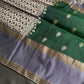 Green Grey Light Weight Kanchi Soft Silk  Saree - 