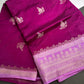 Magenta Pink Raw Mango Light Weight Silk Saree - 