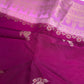Magenta Pink Raw Mango Light Weight Silk Saree - 
