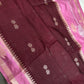 Maroon Pink Raw Mango Light Weight Silk Saree - 