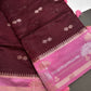 Maroon Pink Raw Mango Light Weight Silk Saree - 
