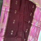 Maroon Pink Raw Mango Light Weight Silk Saree - 