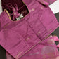 Maroon Pink Raw Mango Light Weight Silk Saree - 