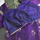 Green Purple Light Weight Kanchi Soft Silk  Saree - 