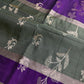 Green Purple Light Weight Kanchi Soft Silk  Saree - 