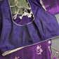 Green Purple Light Weight Kanchi Soft Silk  Saree - 