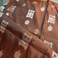 Brown Green Light Weight Kanchi Soft Silk  Saree - 