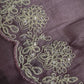 Designer Tissue Organza Purple Lavender Saree with Pearl Embroidery - 