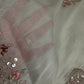 Designer Tissue Organza White Hand  Embroidery Saree - 