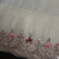 Designer Tissue Organza White Hand  Embroidery Saree - 
