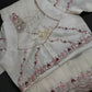 Designer Tissue Organza White Hand  Embroidery Saree - 