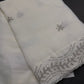Designer Tissue Organza White Embroidery Saree - 