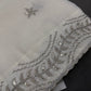Designer Tissue Organza White Embroidery Saree - 