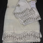 Designer Tissue Organza White Embroidery Saree - 