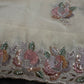 Designer Tissue Organza White Embroidery Sequence Saree - 