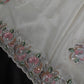 Designer Tissue Organza White Embroidery Sequence Saree - 