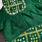 Bandhani Bhandej Green Gharchola Modal Silk Saree - 