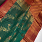 Kanchi Light Weight Semi Silk Green  Saree - 