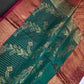 Kanchi Light Weight Semi Silk Green  Saree - 