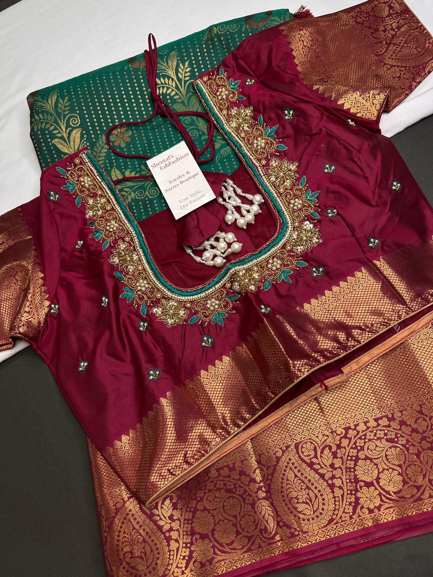 Kanchi Light Weight Semi Silk Green  Saree - 