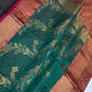 Kanchi Light Weight Semi Silk Green  Saree - 