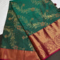 Kanchi Light Weight Semi Silk Green  Saree - 