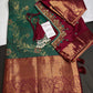 Kanchi Light Weight Semi Silk Green  Saree - 