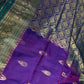 Kanchi Light Weight Semi Silk Purple Green  Saree - 