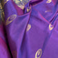 Kanchi Light Weight Semi Silk Purple Green  Saree - 