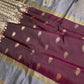Wine Red Light Weight Kanchi Soft Silk  Saree - 