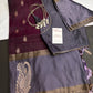 Wine Red Light Weight Kanchi Soft Silk  Saree - 