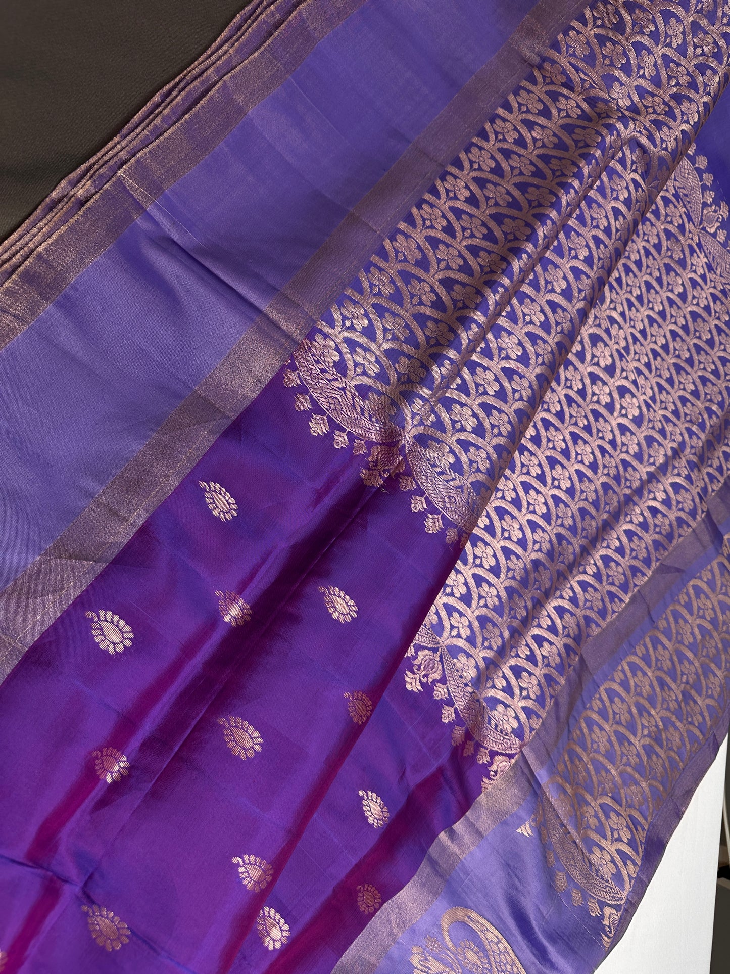 Purple Light Weight Kanchi Soft Silk  Saree - 