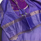 Purple Light Weight Kanchi Soft Silk  Saree - 
