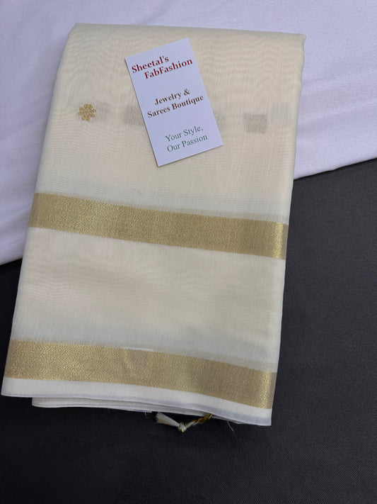 Onam Traditional Cotton Silk Saree - 