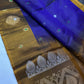 Purple Mustard Kanchi Handloom Pure Silk  Saree - 