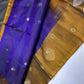 Purple Mustard Kanchi Handloom Pure Silk  Saree - 