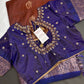 Brown Light Weight Kanchi Soft Handloom Silk  Saree - 