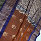 Brown Light Weight Kanchi Soft Handloom Silk  Saree - 